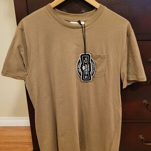 Brand New T-Wear Co Men's Large Tan T-Shirt With Tags